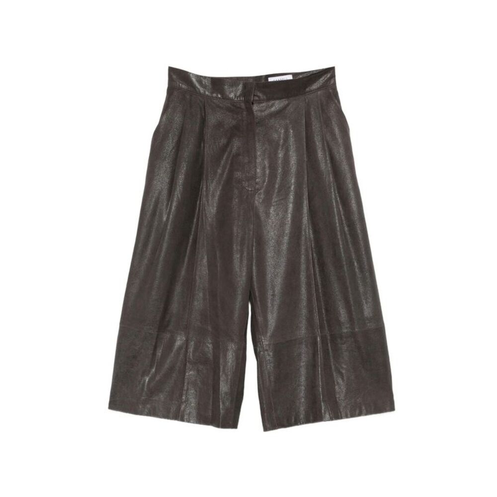 Cassell Grey Shorts - Leather & Faux Leather Shorts Women